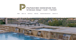 Desktop Screenshot of paradisedesigns-inc.com
