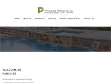 Tablet Screenshot of paradisedesigns-inc.com